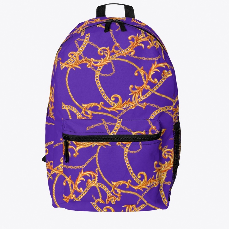 Backpack with Gold details!