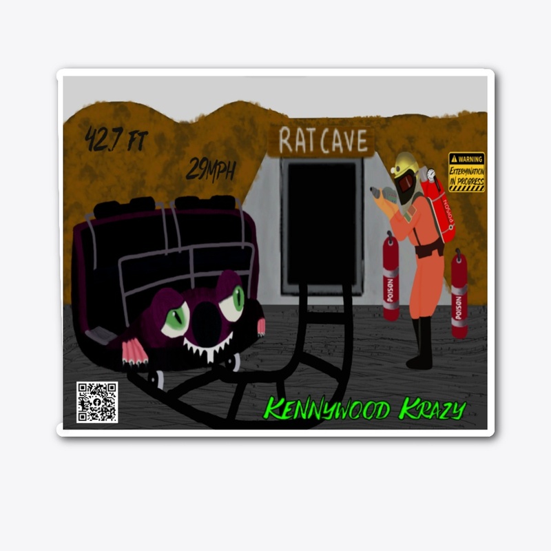 KENNYWOOD KRAZY EXTERM. STICKER