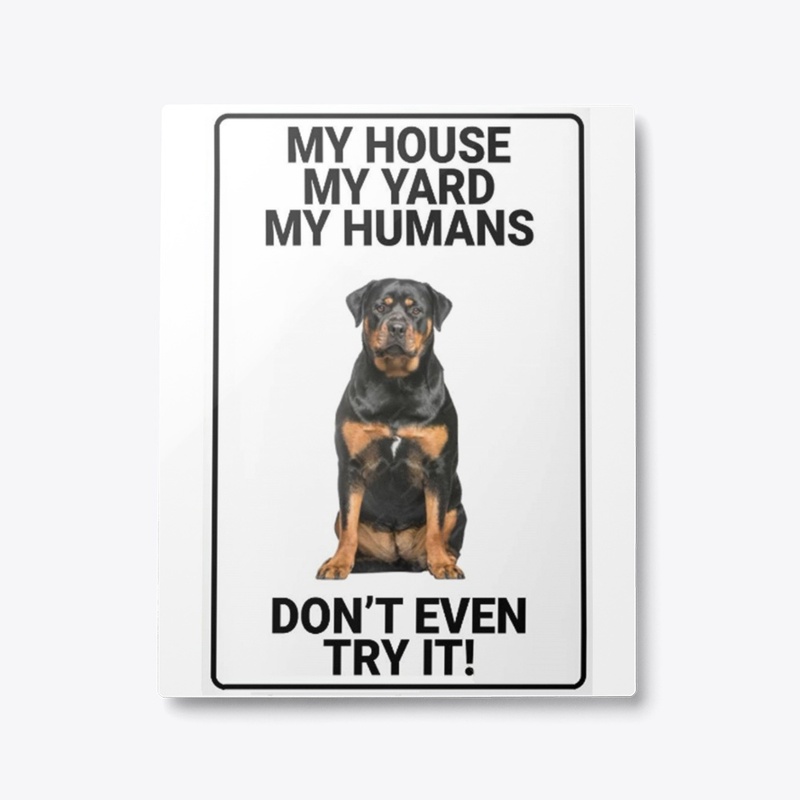 Rottweiler Warning Sign