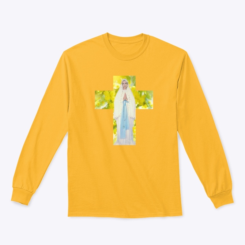 T-Shirt croix jaune Marie