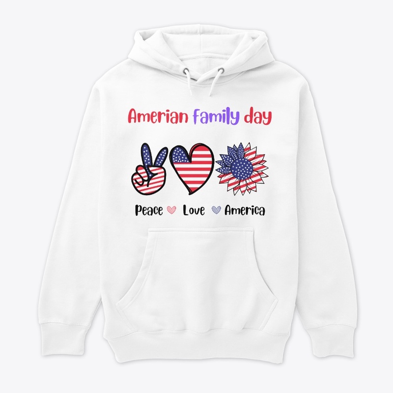 American Family Day Peace love america