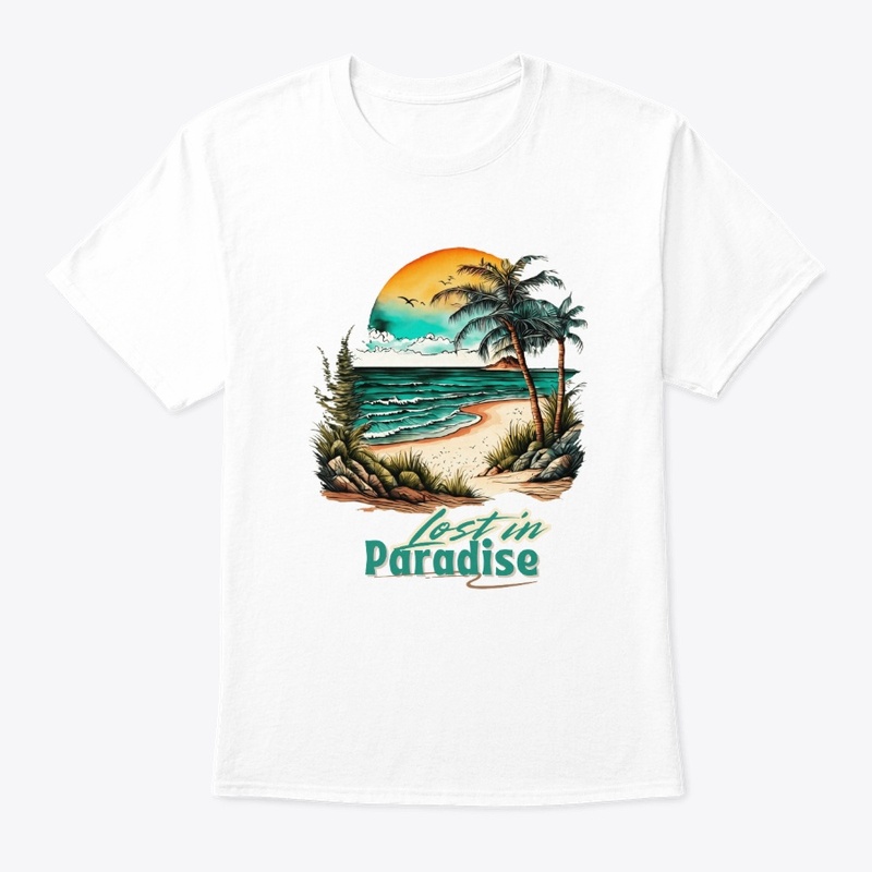 Lost in Paradise: Tropical Beach Tee
