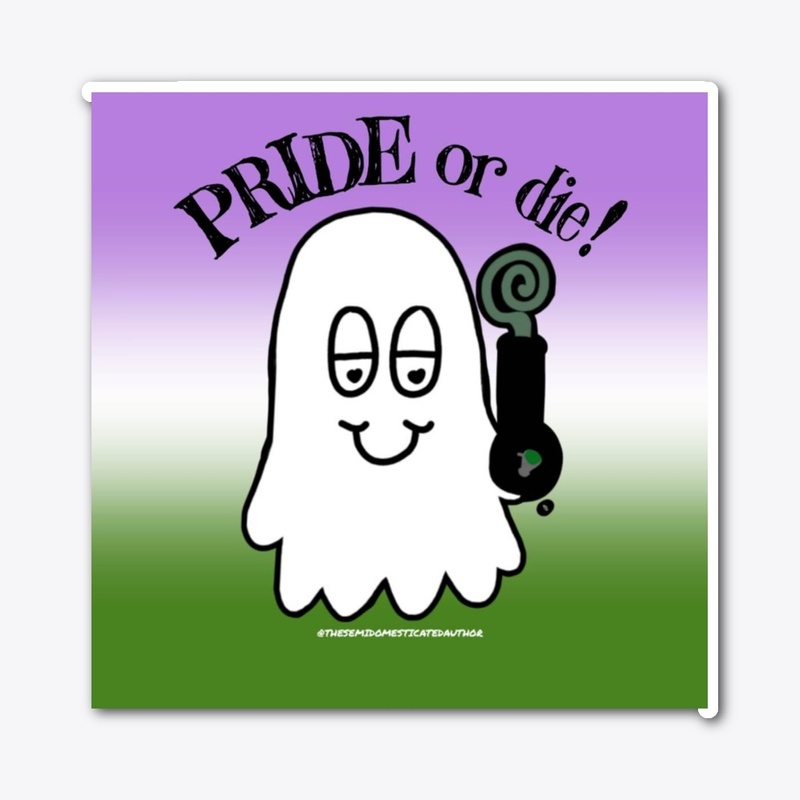 Bong Ghost Gender-queer PRIDE sticker