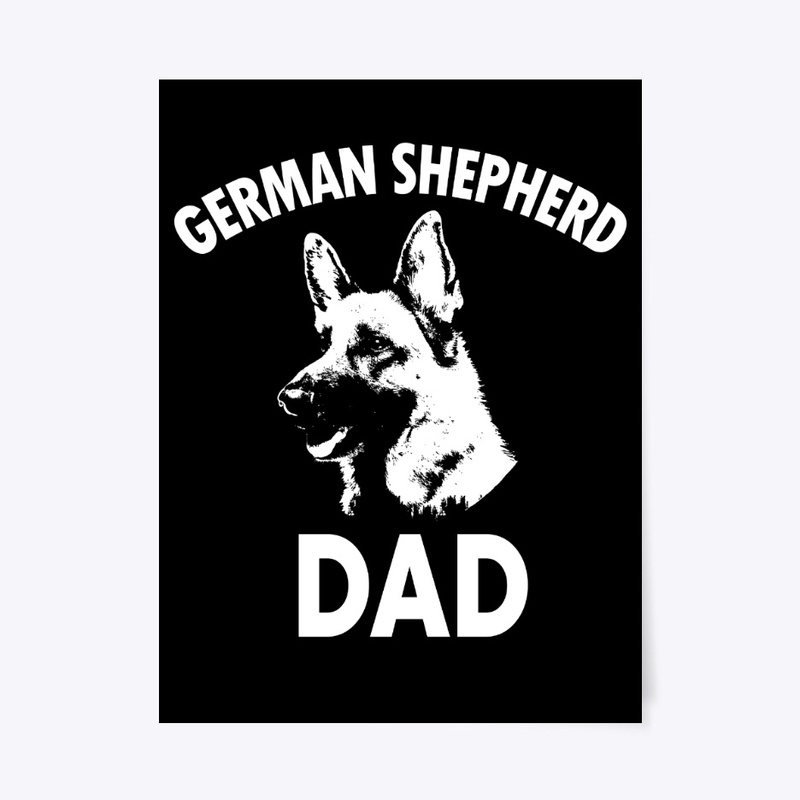 German Shepherd Dad Portrait  