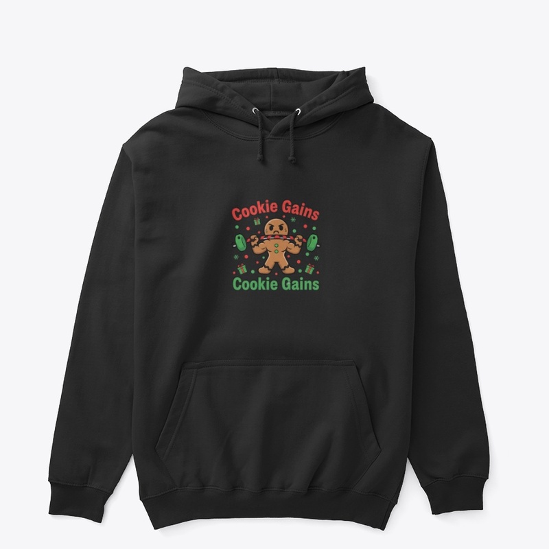 Cookie Gains Funny Christmas Gym Shirt