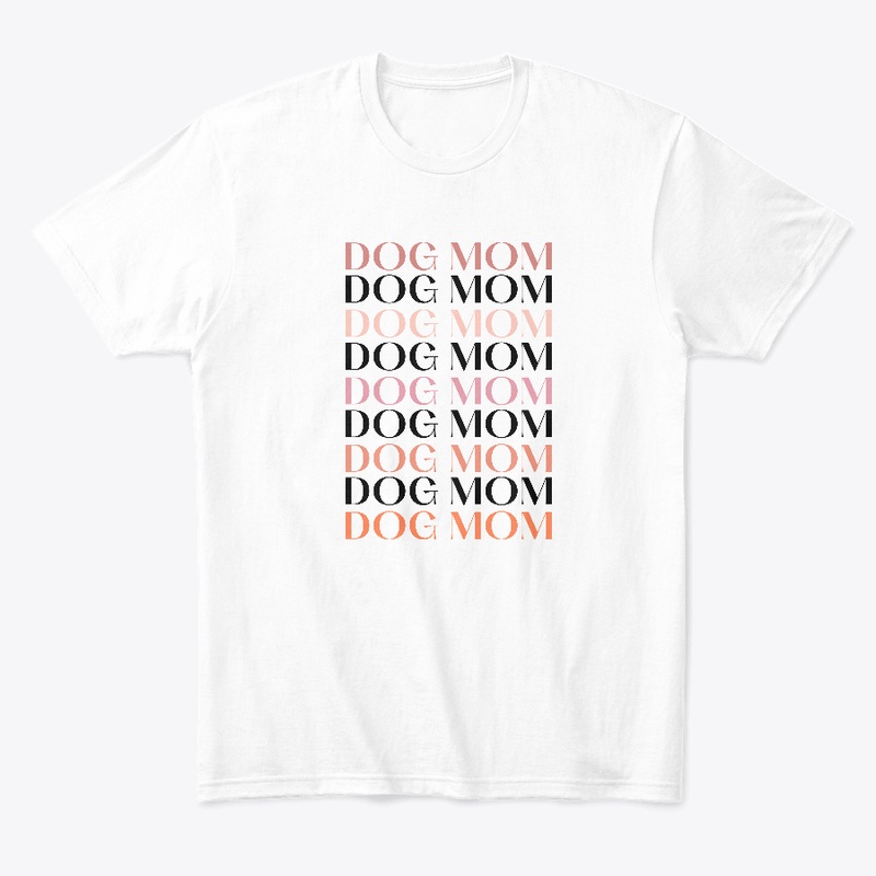 Coral Dog Mom on Repeat Tee
