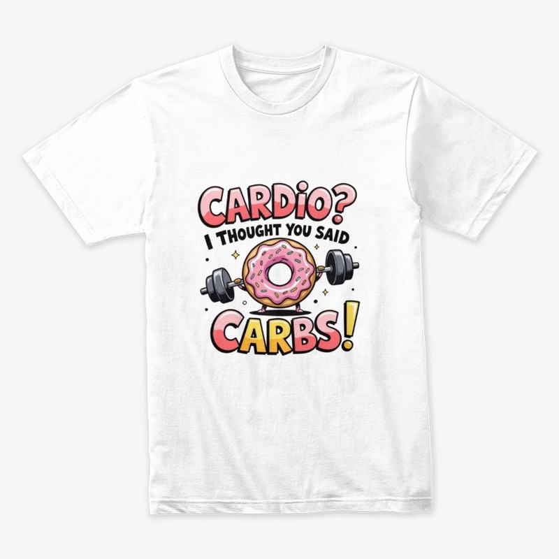 Funny Donut Gym Design T-Shirt