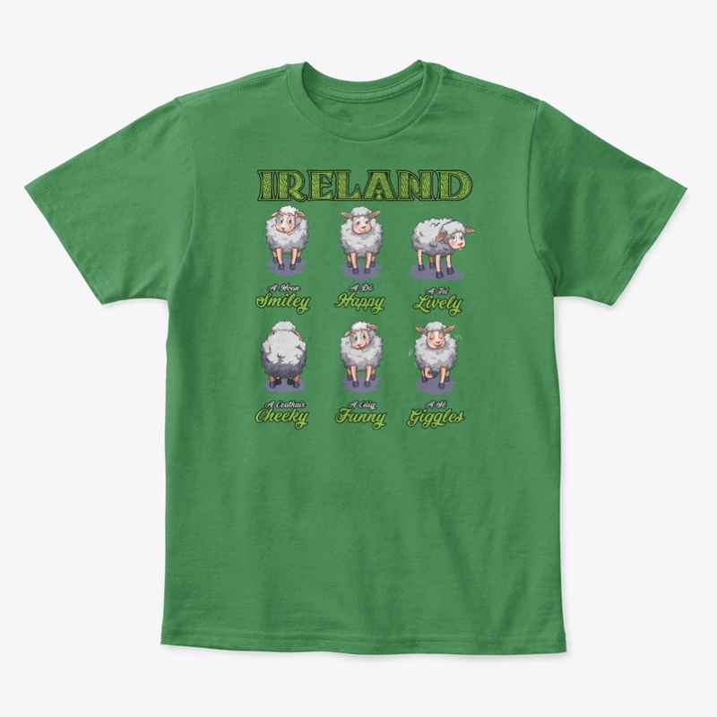 Happy Sheep Irish St Patrick Farmer Gift