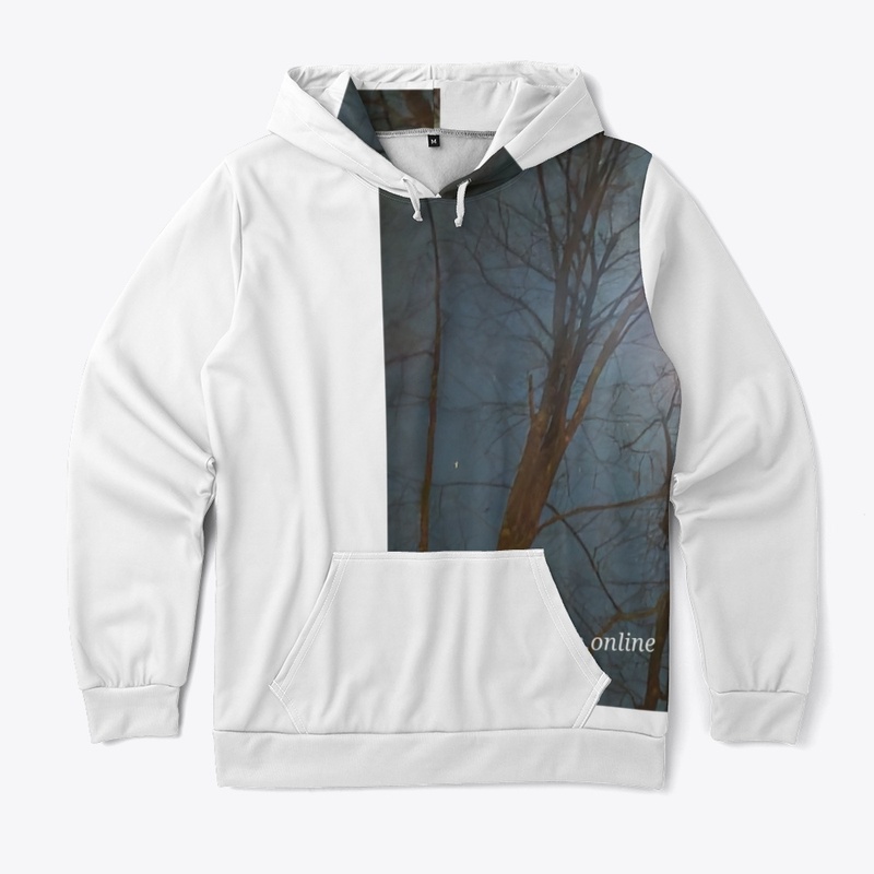Night sky and trees are beautiful 