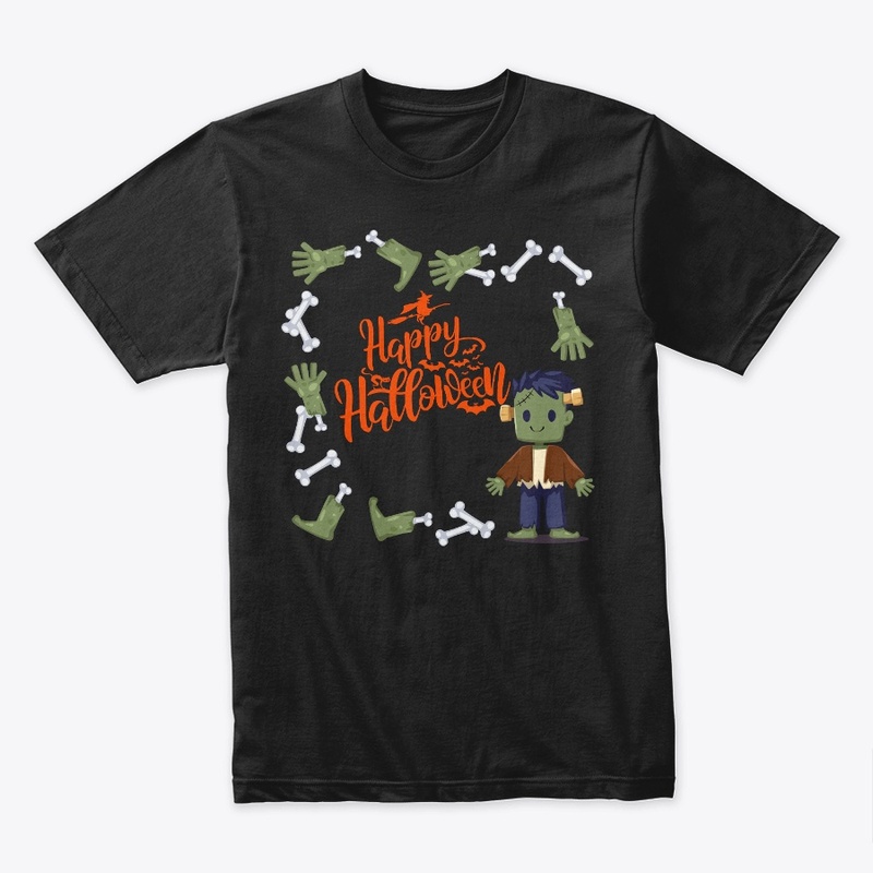 Happy Halloween with zombie 