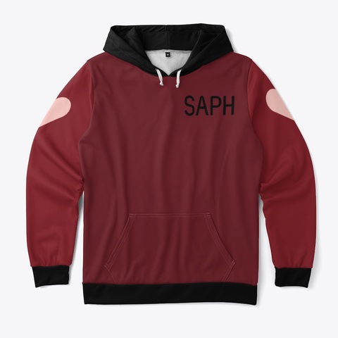 Saph's Hoodie Black T-Shirt Front