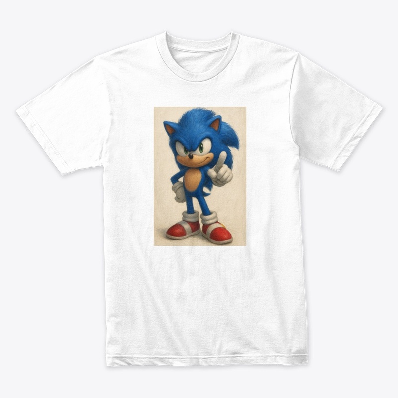 Cool Blue Speedster Art Tee
