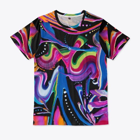 9380 Graphic Design Black T-Shirt Front