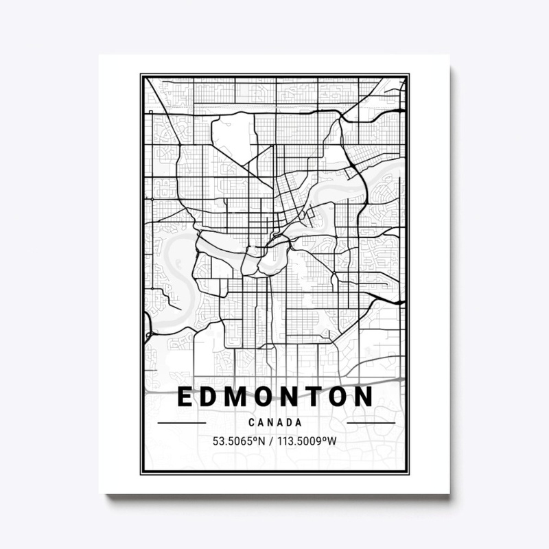 Edmonton Light City Map