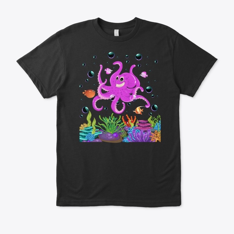Cheerful octopus