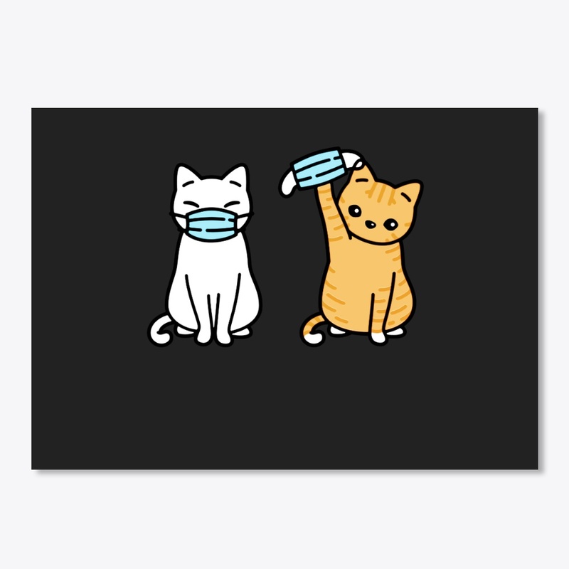 Cat Face Mask, Cute Pet Kitten Lovers