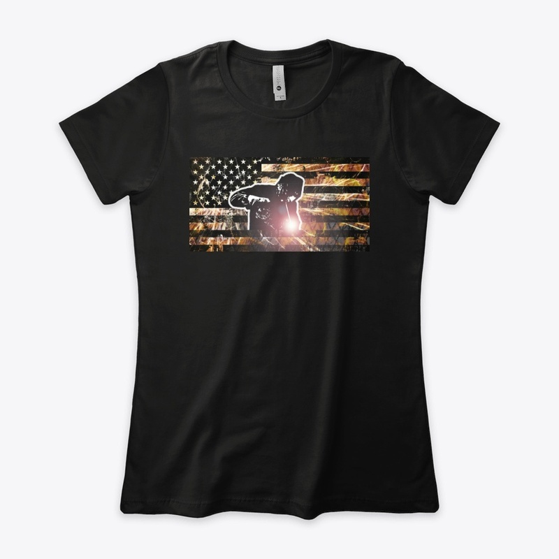 Welding Flag Sparks and Flames