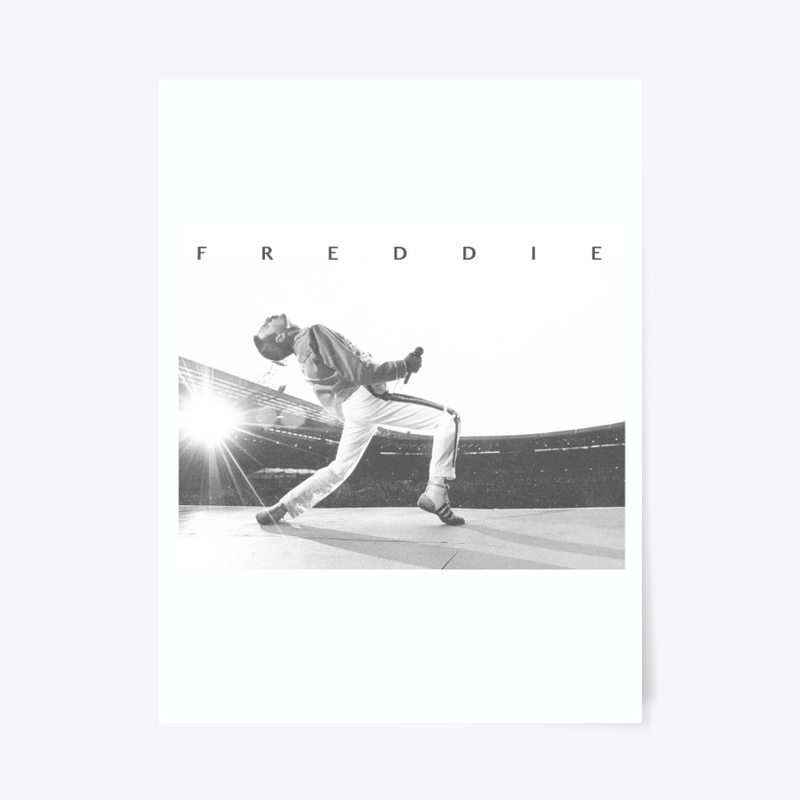 Freddie Mercury Official Howl Stage B&W