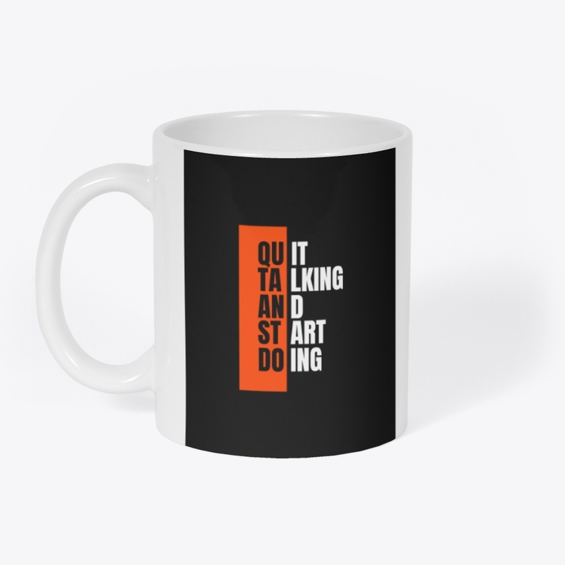 Tee with motivational quote. 