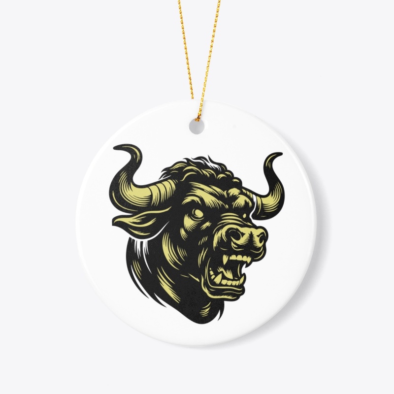 Rustic and Fierce Cow Graphic