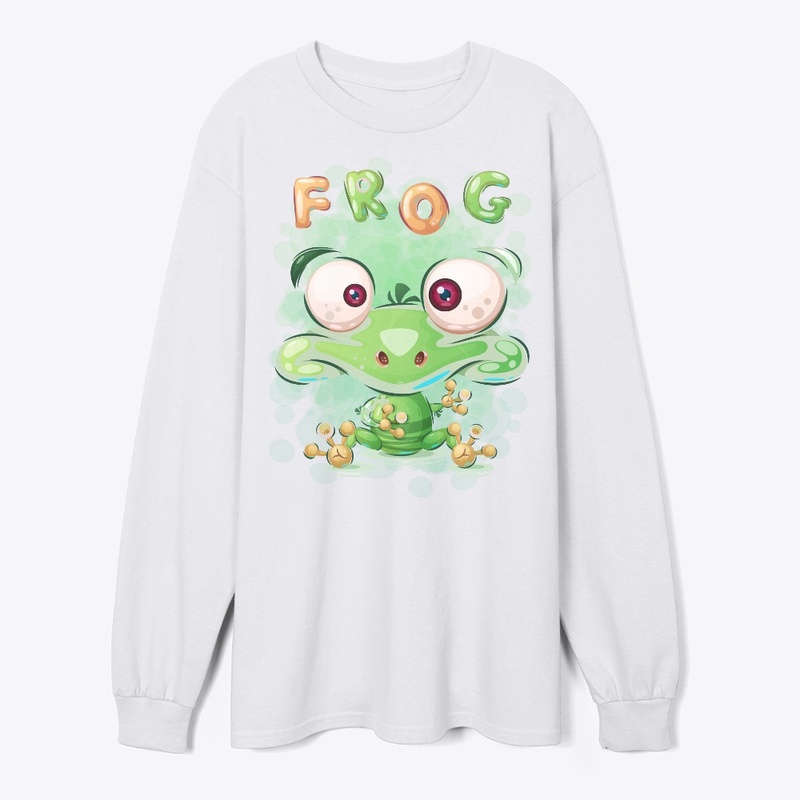 Green Frog T-Shirt Print