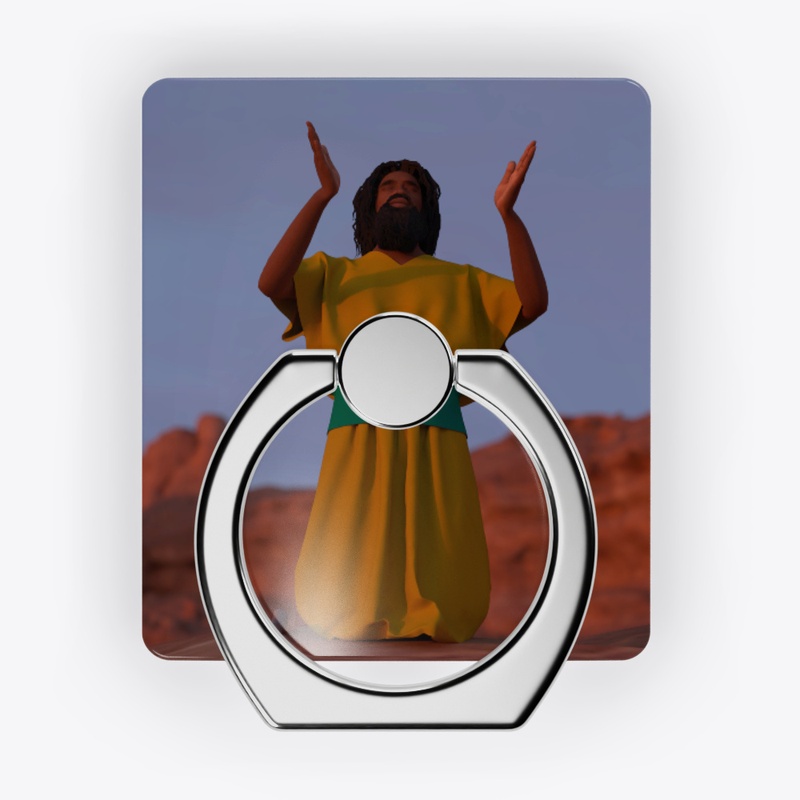 Moses praying in desert