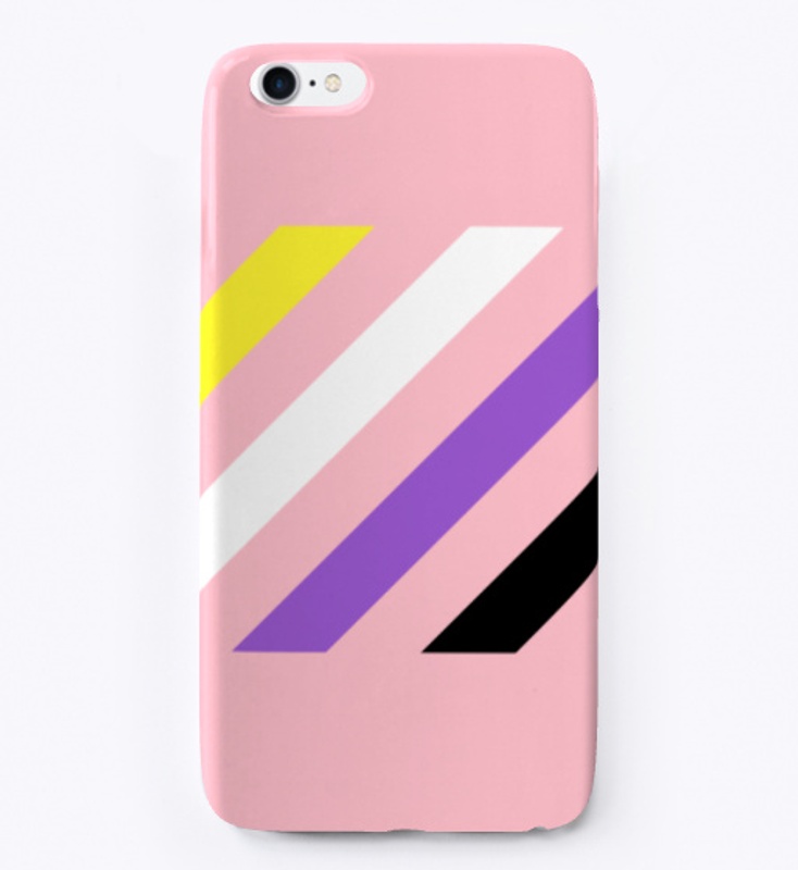 Nonbinary/Enby Flag (Diagonal Stripes)