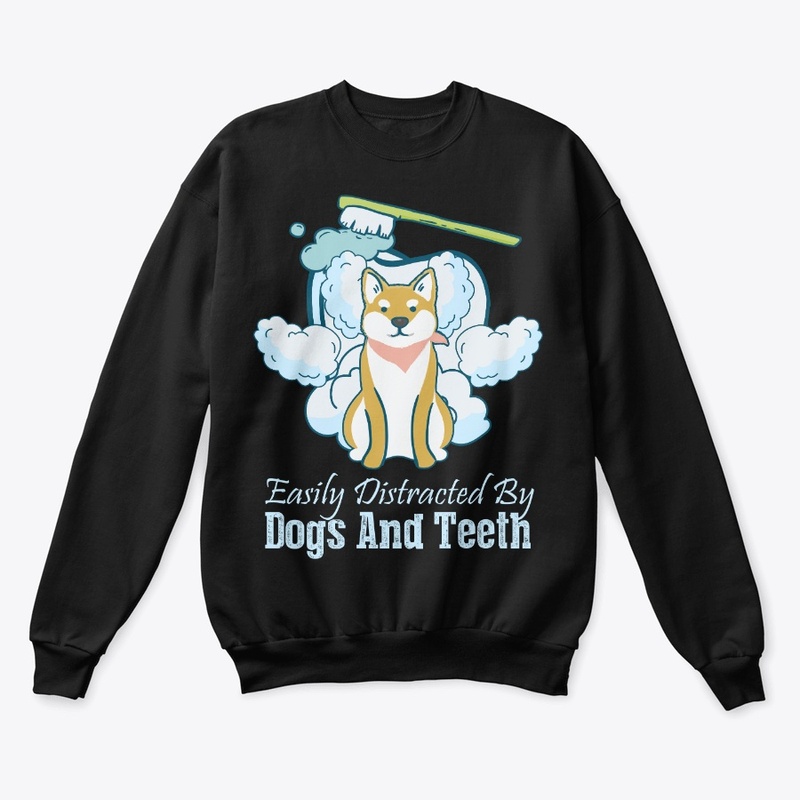 Dog Lover n Dentist Gift Distracted