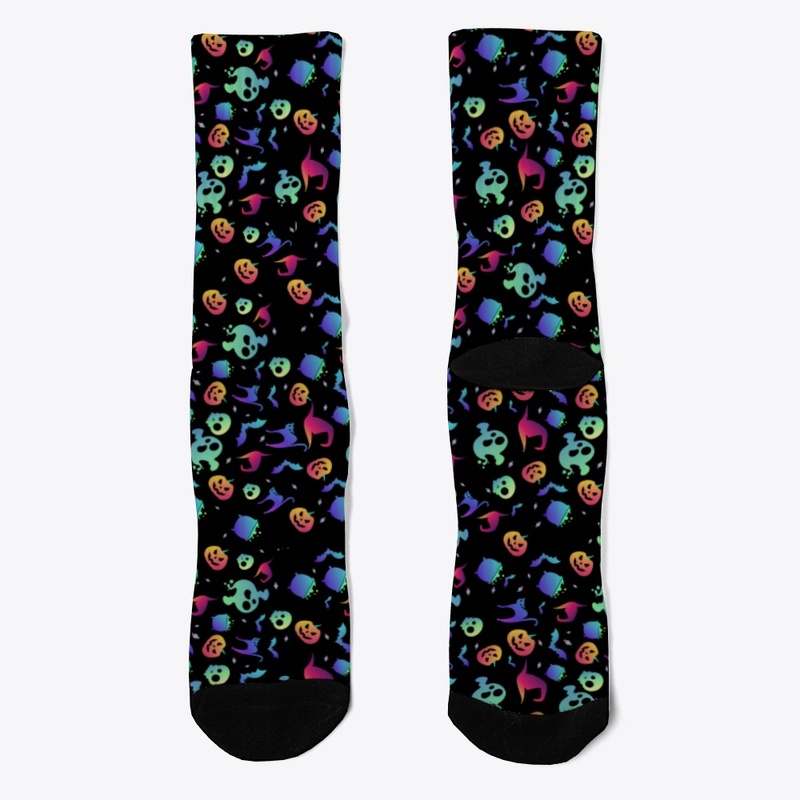 Funny colorful Halloween pattern