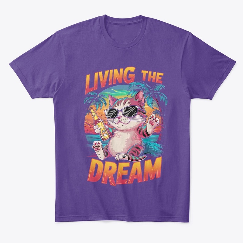 Cat Dream t-shirt design