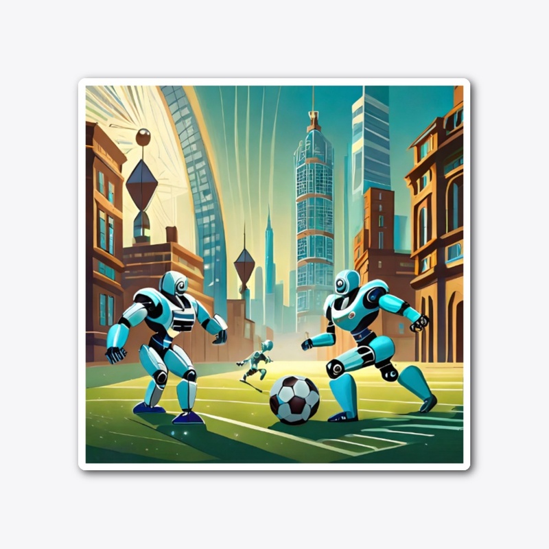 Robots playing football