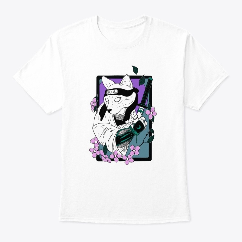 Anime Samurai Cat Holding Bushido Katana