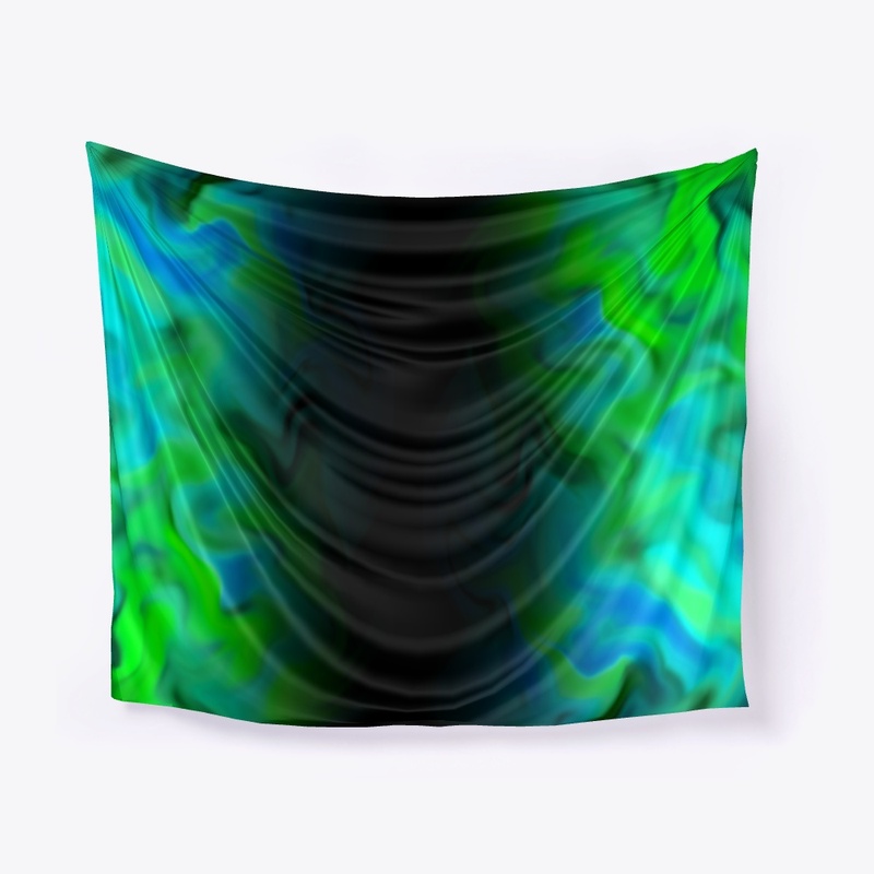 Lime/Aqua Water Marbling