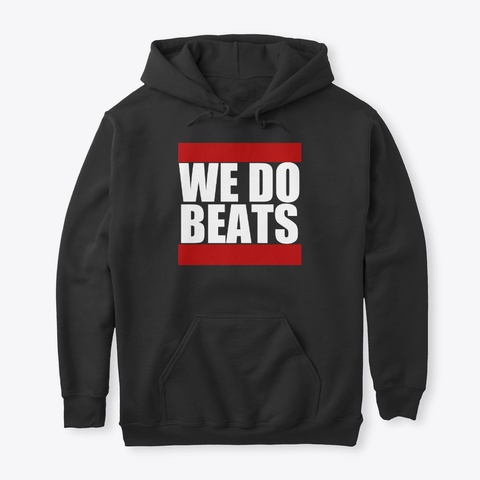 We Do Beats Gear Black T-Shirt Front