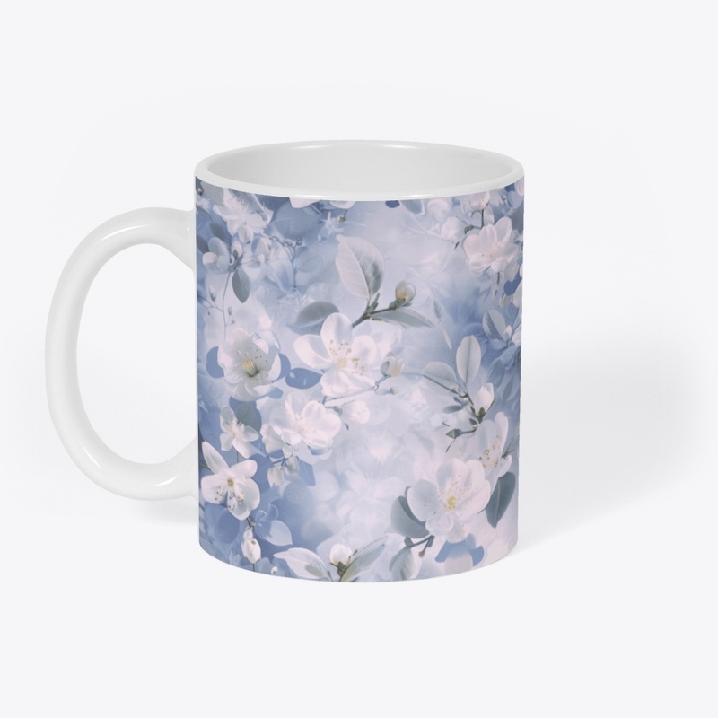 Blue Jasmine Summer Floral Pattern