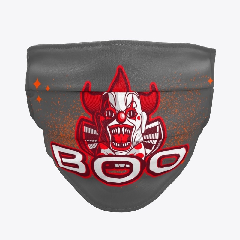 Halloween Face Mask (Clown#2d)