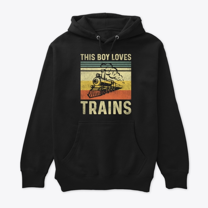 This Boy Loves Trains - Steam Locomotive