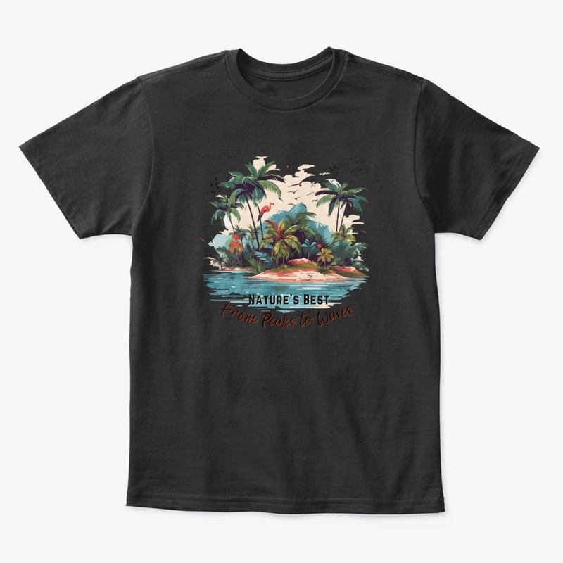 Summer Time Vibes Graphic T-shirt Black