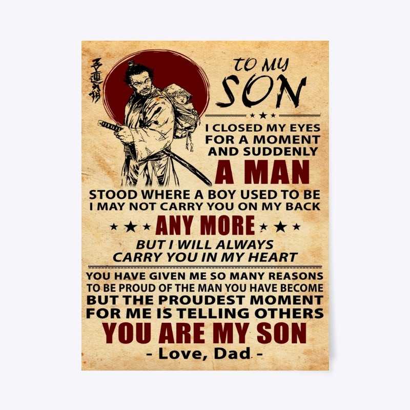 Samurai poster Dad to son