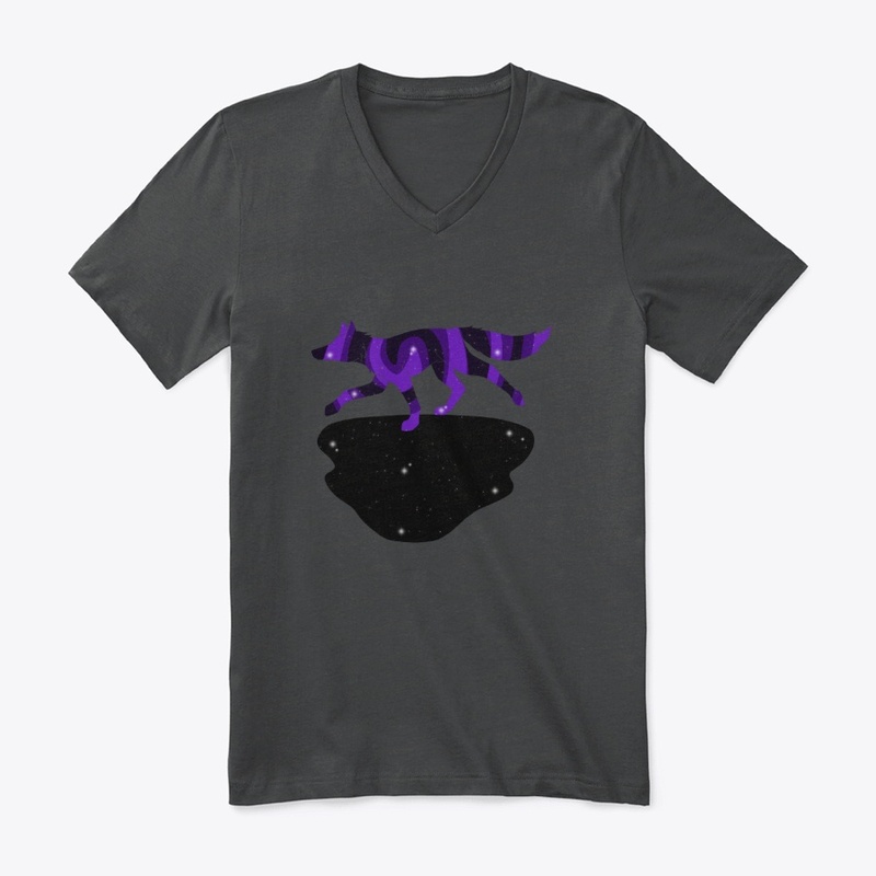 Purple running starry fox