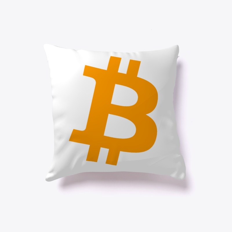 Bitcoin Letter B Logo Orange
