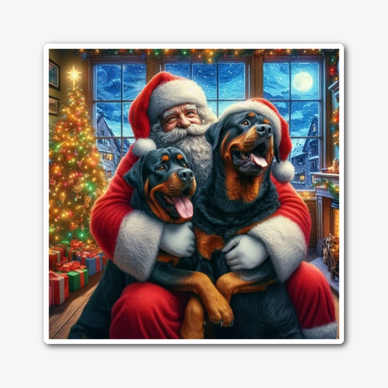 Rottweilers and Santa