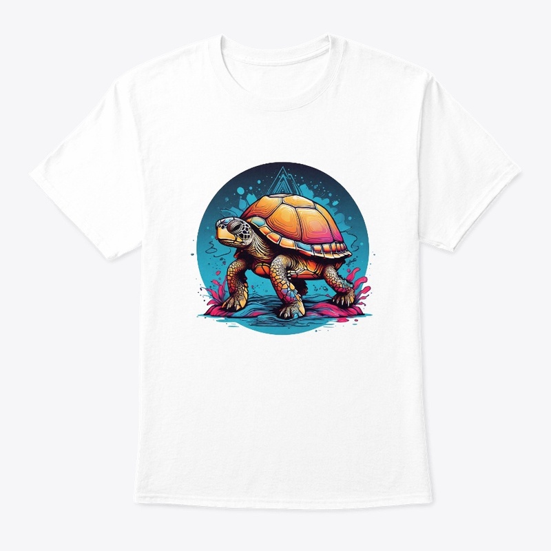graphic design with a turtle