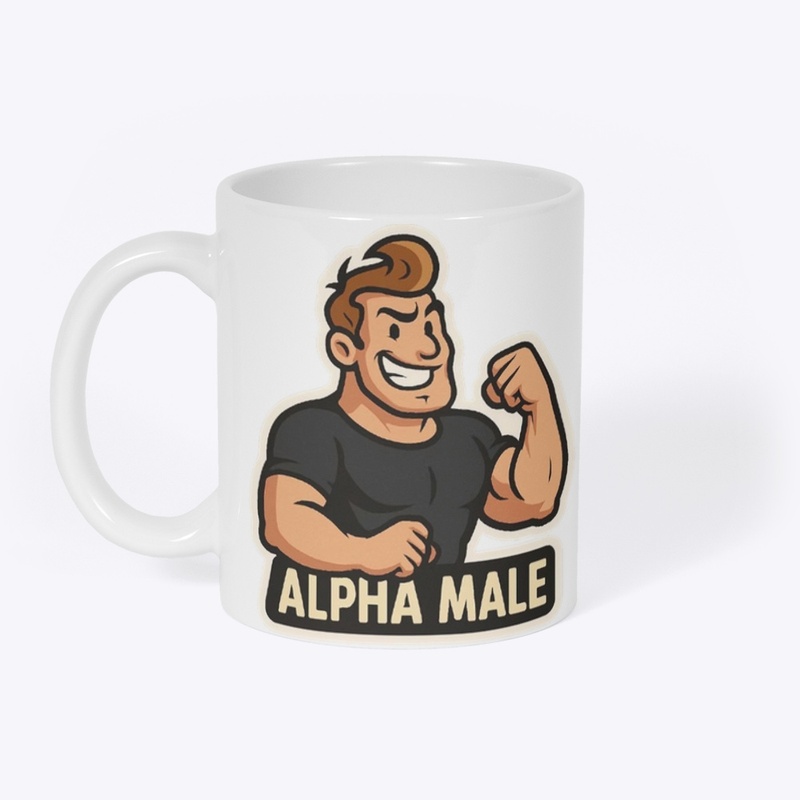 Alpha Male Wolf Power Sticker