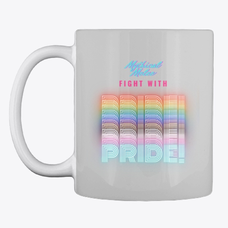 Fight with Pride - Neon Rainbow