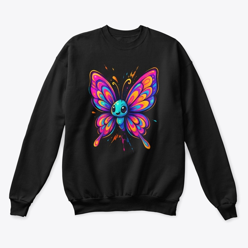 Colorful Cute Butterfly Art