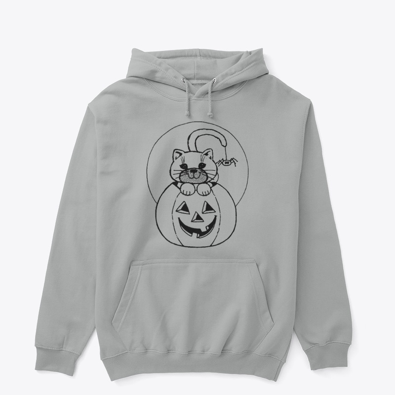"Halloween Cat & Pumpkin Coloring Fun"