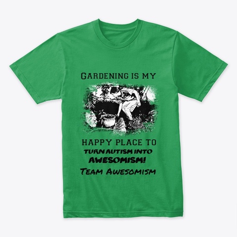 Awesome Gardening Kelly Green T-Shirt Front