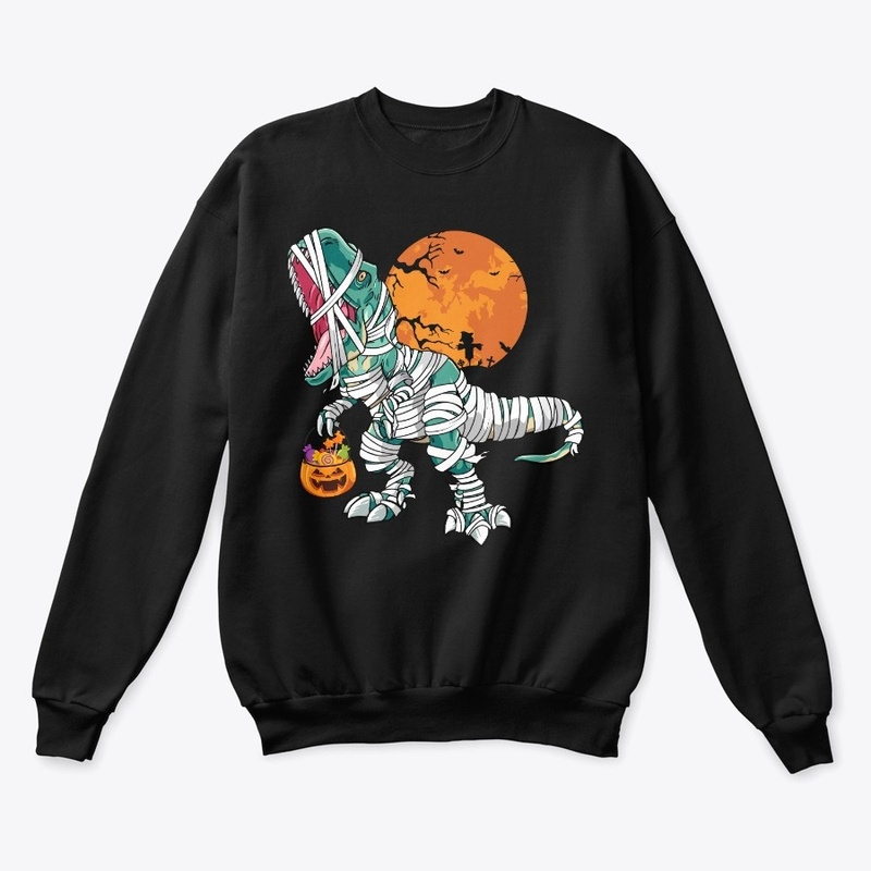 Halloween Dinosaur  Mummy T Shirt