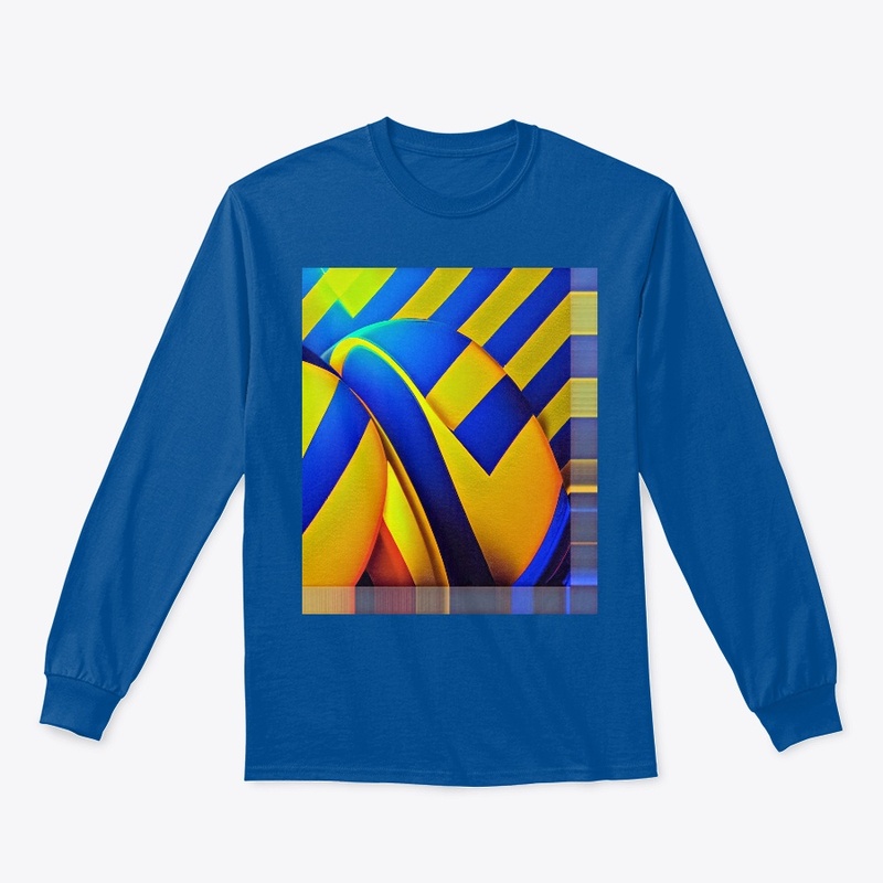 Blue And Gold Abstract